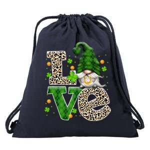 Gnomies Love St Patricks Day Funny Gnomes Shamrock Lucky Gift Drawstring Bag