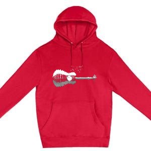 Guitar Lake Shadow Love Guitar Musician Premium Pullover Hoodie