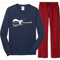 Guitar Lake Shadow Love Guitar Musician Long Sleeve Pajama Set