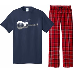 Guitar Lake Shadow Love Guitar Musician Pajama Set