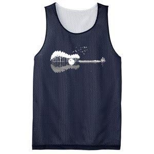 Guitar Lake Shadow Love Guitar Musician Mesh Reversible Basketball Jersey Tank