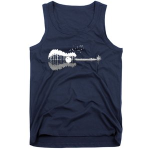 Guitar Lake Shadow Love Guitar Musician Tank Top