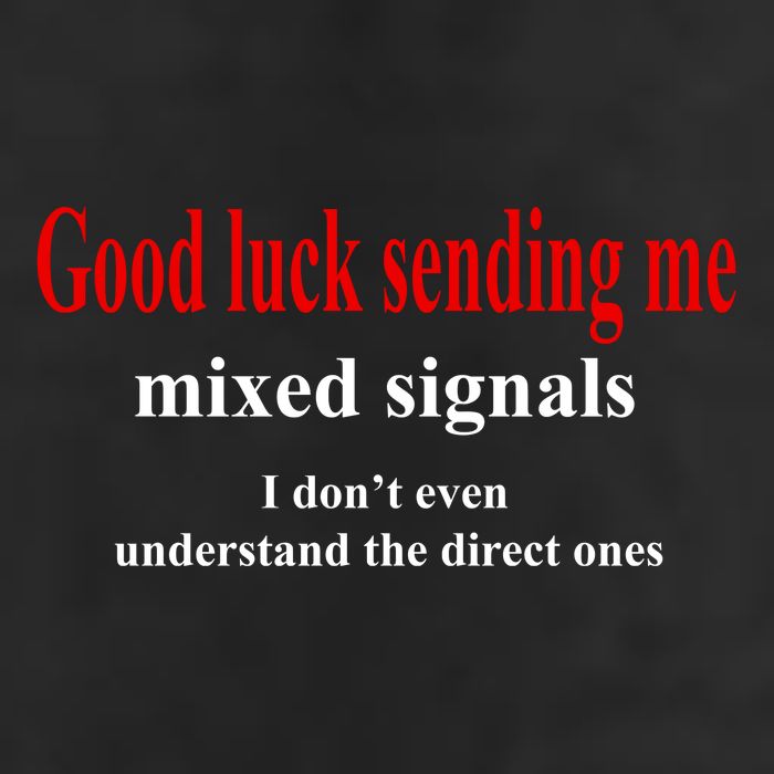 Good Luck Sending Me Mixed Signals Microfiber Hand Towel