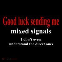Good Luck Sending Me Mixed Signals Visor
