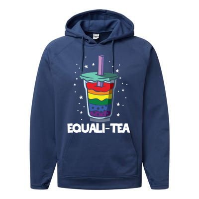 Gay Lesbian Tea Lgbtq Gift Performance Fleece Hoodie