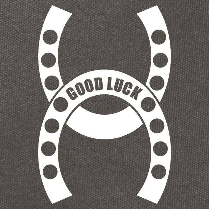 Good Luck The Lucky Horseshoes Cotton Canvas Backpack