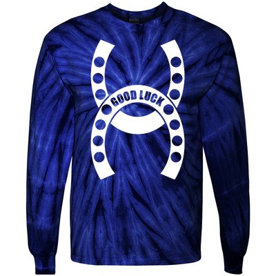 Good Luck The Lucky Horseshoes Tie-Dye Long Sleeve Shirt