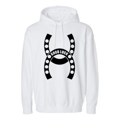 Good Luck The Lucky Horseshoes Garment-Dyed Fleece Hoodie