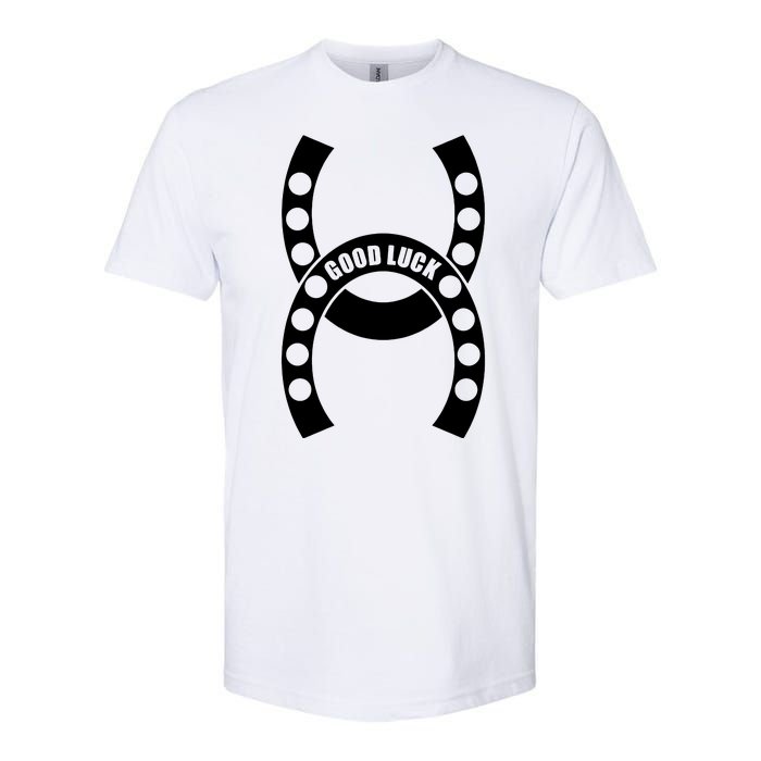 Good Luck The Lucky Horseshoes Softstyle® CVC T-Shirt