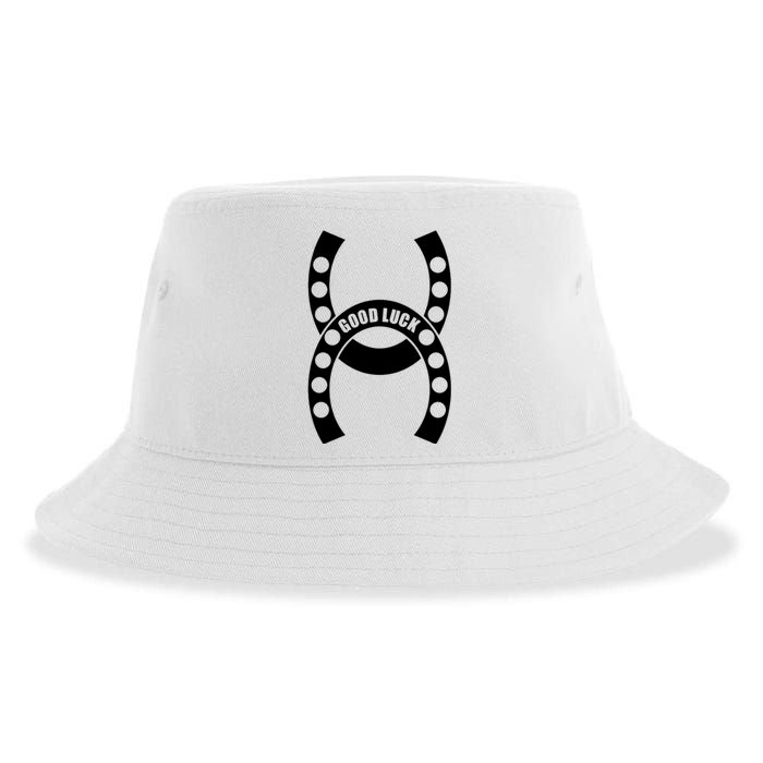 Good Luck The Lucky Horseshoes Sustainable Bucket Hat