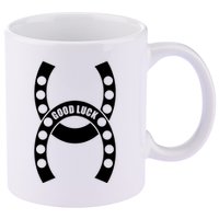 Good Luck The Lucky Horseshoes 11oz C Handle Ceramic Mug
