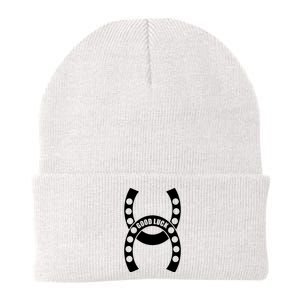 Good Luck The Lucky Horseshoes Knit Cap Winter Beanie