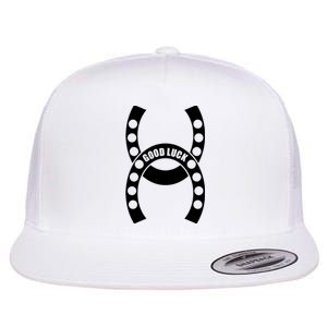 Good Luck The Lucky Horseshoes Flat Bill Trucker Hat