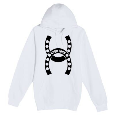 Good Luck The Lucky Horseshoes Premium Pullover Hoodie