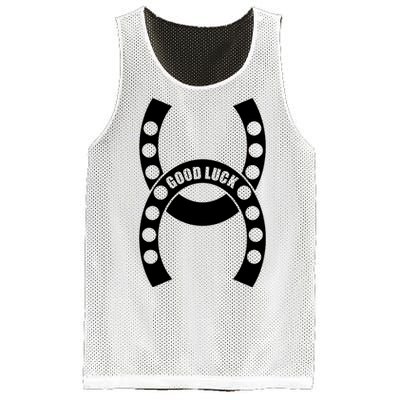 Good Luck The Lucky Horseshoes Mesh Reversible Basketball Jersey Tank