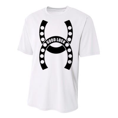 Good Luck The Lucky Horseshoes Performance Sprint T-Shirt