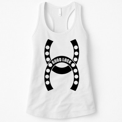 Good Luck The Lucky Horseshoes Womens Tank Top