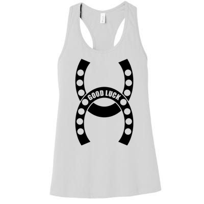 Good Luck The Lucky Horseshoes Women's Racerback Tank