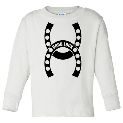 Good Luck The Lucky Horseshoes Toddler Long Sleeve Shirt