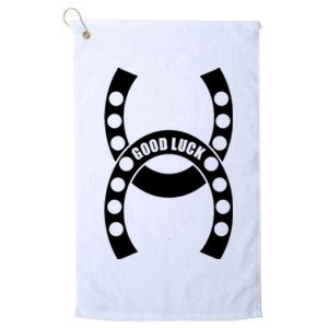 Good Luck The Lucky Horseshoes Platinum Collection Golf Towel