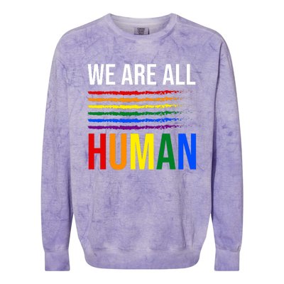 Gay LGBT T Colorblast Crewneck Sweatshirt