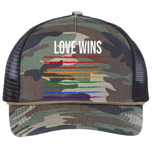 Gay LGBT T Retro Rope Trucker Hat Cap