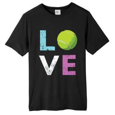 Girls Love Tennis Best Fun Birthday Gift Tall Fusion ChromaSoft Performance T-Shirt