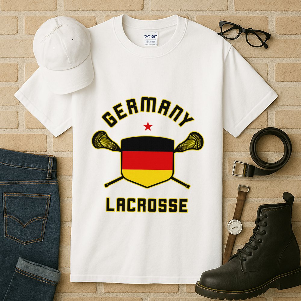 Germany Lacrosse T German Flag Lax Tall T-Shirt
