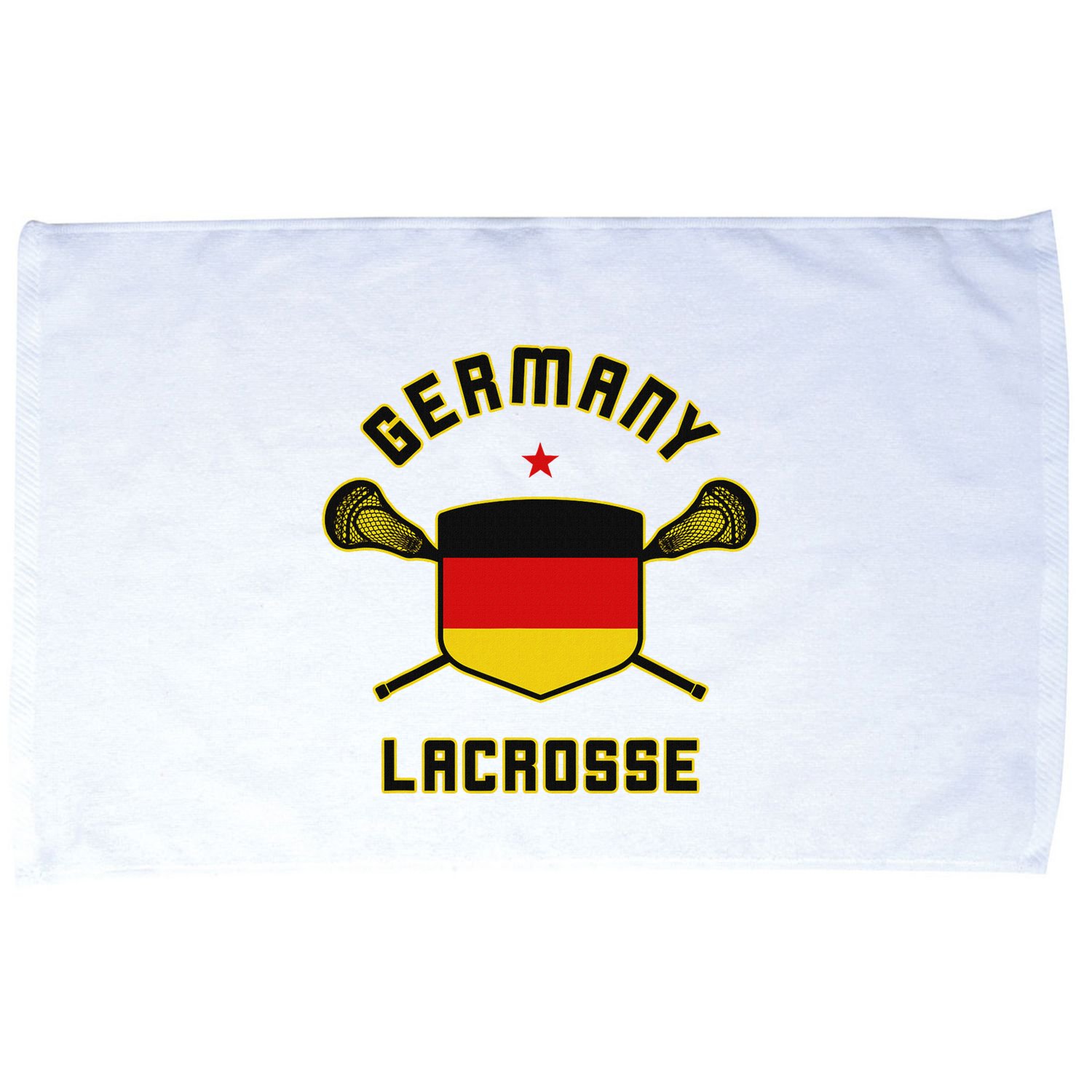 Germany Lacrosse T German Flag Lax Microfiber Hand Towel