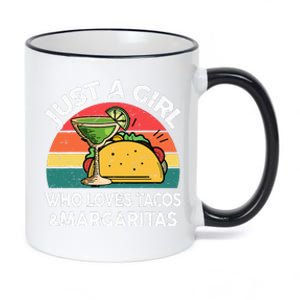 Girl Love Tacos Margarita Cinco De Mayo Mexican Women 11oz Black Color Changing Mug