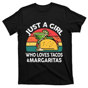 Girl Love Tacos Margarita Cinco De Mayo Mexican Women T-Shirt