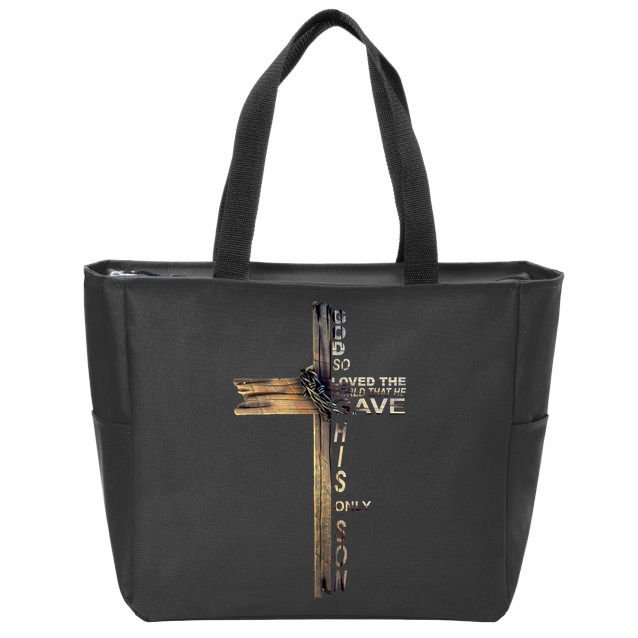 God Loved The World That He Gave His Only Son Zip Tote Bag