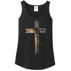 God Loved The World That He Gave His Only Son Ladies Essential Tank