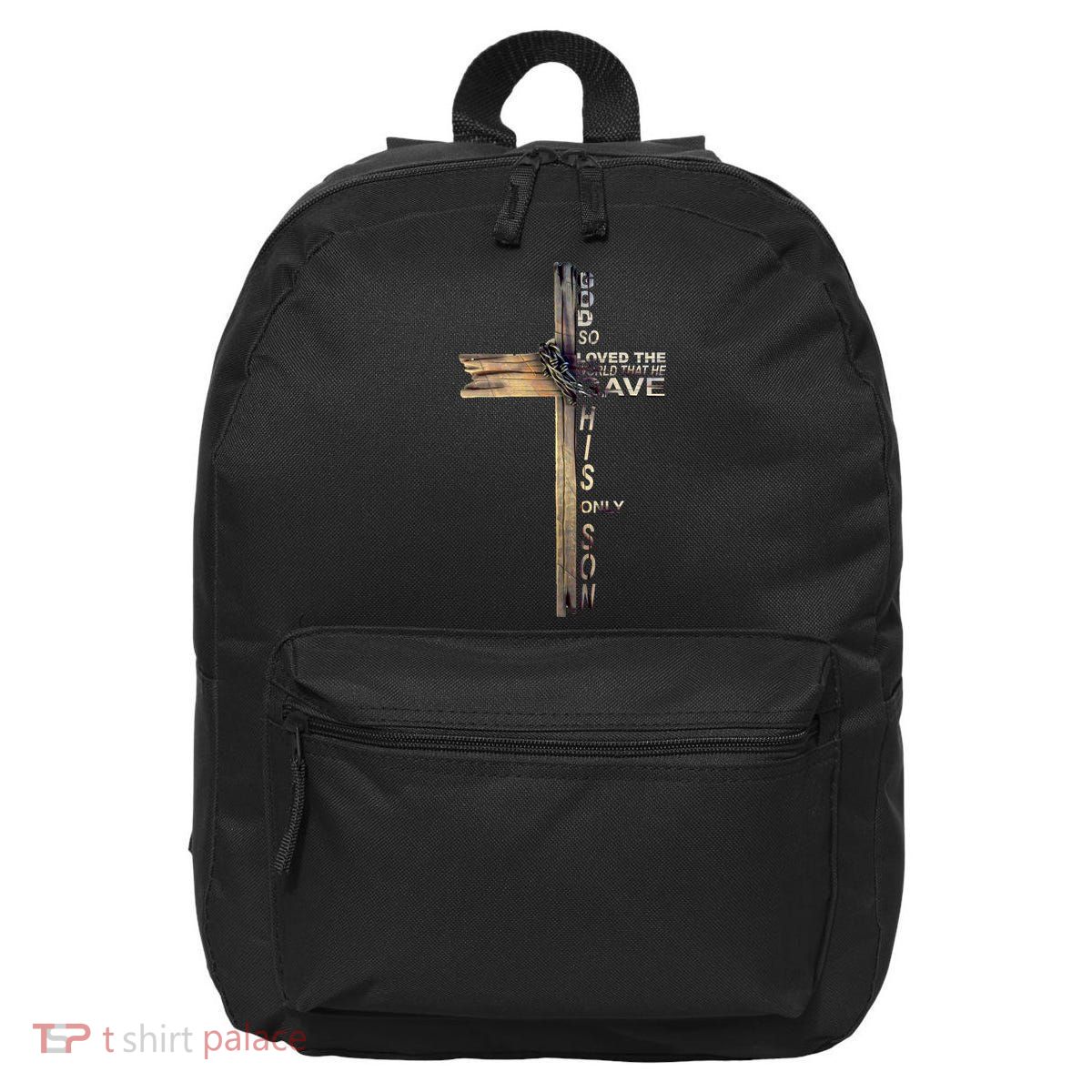 God Loved The World That He Gave His Only Son 16 in Basic Backpack