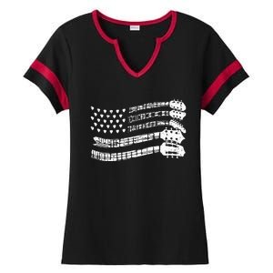 Guitar Lover T Rock Music Guitar Player Ladies Halftime Notch Neck Tee