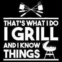 Grill Lover That's What I Do I Grill And Know Things 16 in Basic Backpack
