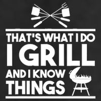Grill Lover That's What I Do I Grill And Know Things Microfiber Hand Towel