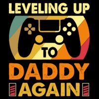 Gamer Leveling Up To Daddy Again Pregnancy Announcement Flexfit Unipanel Trucker Cap