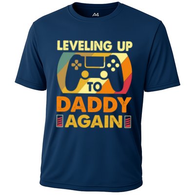 Gamer Leveling Up To Daddy Again Pregnancy Announcement Performance Shirt