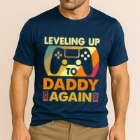 Gamer Leveling Up To Daddy Again Pregnancy Announcement Cooling Performance Crew T-Shirt