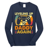 Gamer Leveling Up To Daddy Again Pregnancy Announcement Long Sleeve Shirt