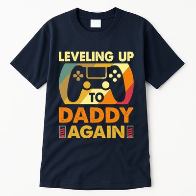 Gamer Leveling Up To Daddy Again Pregnancy Announcement Tall T-Shirt