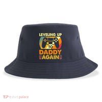 Gamer Leveling Up To Daddy Again Pregnancy Announcement Sustainable Bucket Hat