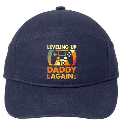 Gamer Leveling Up To Daddy Again Pregnancy Announcement 7-Panel Snapback Hat