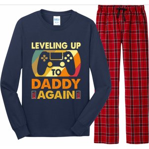 Gamer Leveling Up To Daddy Again Pregnancy Announcement Long Sleeve Pajama Set