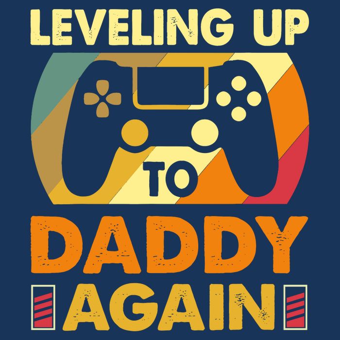 Gamer Leveling Up To Daddy Again Pregnancy Announcement Flat Bill Trucker Hat