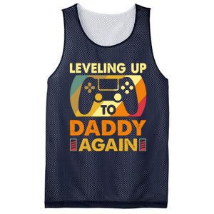 Gamer Leveling Up To Daddy Again Pregnancy Announcement Mesh Reversible Basketball Jersey Tank