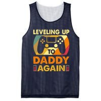 Gamer Leveling Up To Daddy Again Pregnancy Announcement Mesh Reversible Basketball Jersey Tank