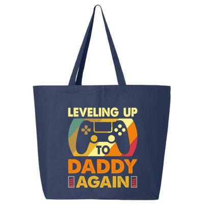Gamer Leveling Up To Daddy Again Pregnancy Announcement 25L Jumbo Tote