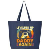 Gamer Leveling Up To Daddy Again Pregnancy Announcement 25L Jumbo Tote